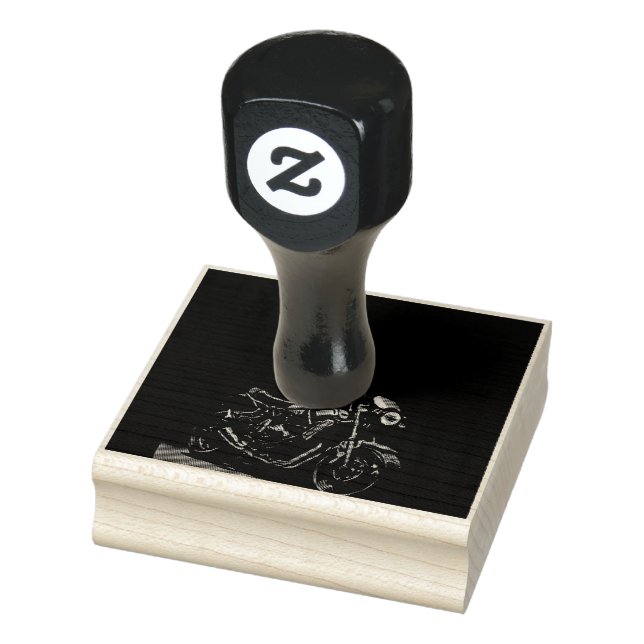 Unique gifts for motorcycle riders rubber stamp (Stamp)