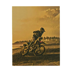 Unique gifts for motorcycle riders wood wall art