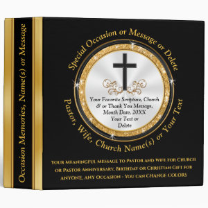 Unique Gifts for Pastors, Christian Photo Album,  3 Ring Binder