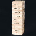 Unique Gifts Rustic Wood Personalized Family Name Topple Tower<br><div class="desc">Looking for fun, unique gift ideas? Create your own jumbo topple tower game personalized with a custom family name, monogram, initials, or other desired text - even a quote or a phrase. This easy DIY template makes it simple to make a special gift for rustic weddings, a backyard birthday party,...</div>
