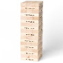 Unique Gifts Rustic Wood Personalized Family Name Topple Tower