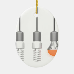 Unique glowing LED light Ceramic Ornament