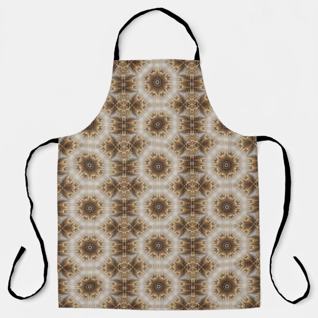 Unique Gold Decorative Holiday Apron (Front)