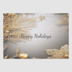 Unique Gold Decorative Holiday Tissue Paper