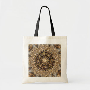 Unique Gold Decorative Holiday Tote Bag