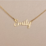 Unique Gold or Silver Name Chain Necklace<br><div class="desc">These necklaces beautifully catch the light and leave a gleaming impression! Energetic,  unique,  and wonderfully dynamic. Like you,  our Necklace is full of personality! It makes for a glorious gift or a personal treat for yourself. :)</div>