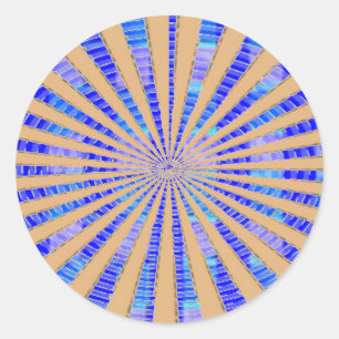 Unique Gold Star Classic Round Sticker