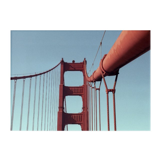Unique Golden Gate Bridge, San Francisco Photo Acrylic Print (Front)