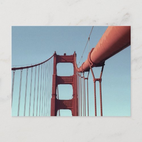Unique Golden Gate Bridge San Francisco Photo Postcard