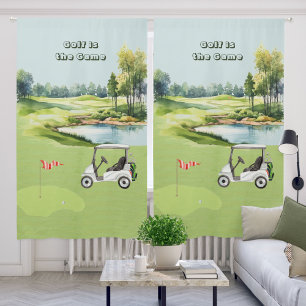 Unique Golf is the Game Course Cart Blackout Curtains