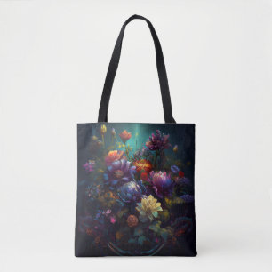 Unique Gothic Flower Arrangement Tote Bag