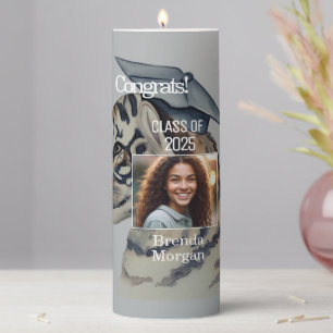 Unique Graduation Congrats Add Photo Candle
