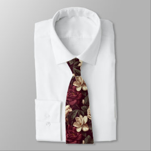 Unique Graduation Gifts For Him Gardenias Flower Neck Tie