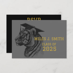 Unique Graduation RSVP Enclosure Card with QR Code