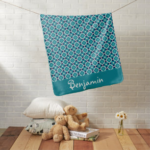 Unique Grandson Monogram Baby Shower Gifts Blanket