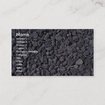 Unique Gravel Business Card by inspirelove at Zazzle