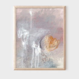 Unique gray modern minimalist abstract art Poster