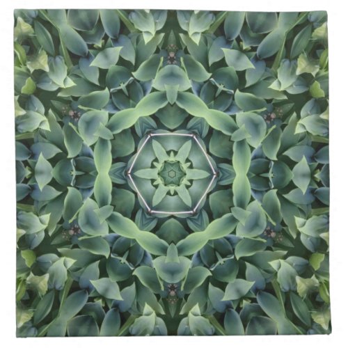 Unique Green Abstract Cloth Napkin