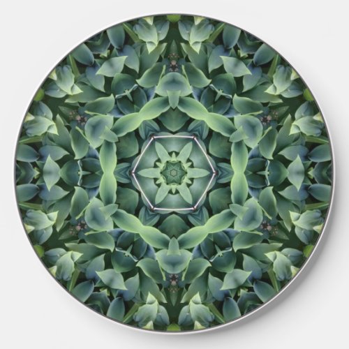 Unique Green Abstract  Wireless Charger