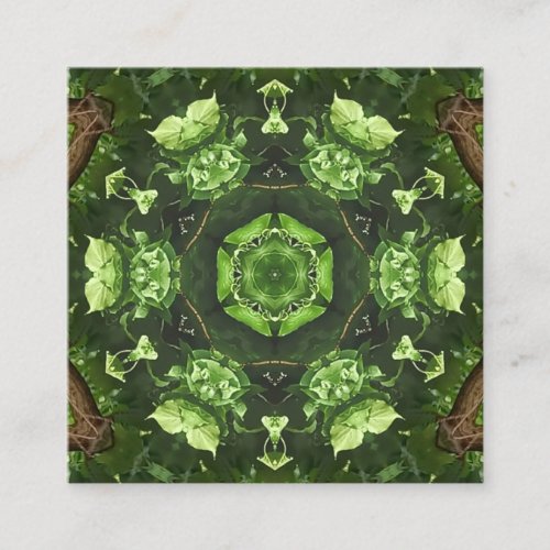 Unique Green Brown Abstract  Discount Card
