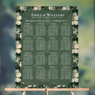 Unique Green Gardenias Fantasy Tropical Wedding Acrylic Sign