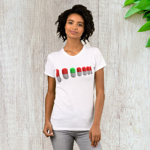 Unique Green Pill Among Red Capsules T-Shirt