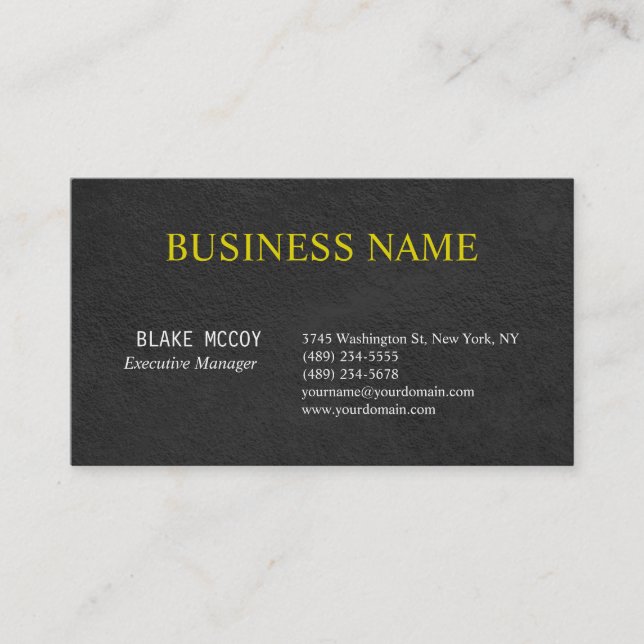 Unique Grey Elegant Pattern Classical Professional Business Card (Front)