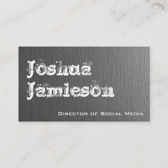 Unique Grey Modern Professional Business Cards (Front)