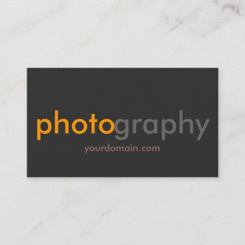 Unique Grey Photographer Artist Business Card