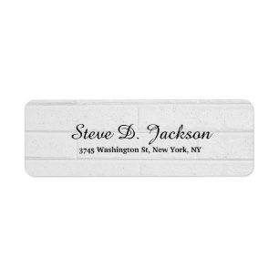 Unique Grey Wall Modern Elegant Script Handwriting Label