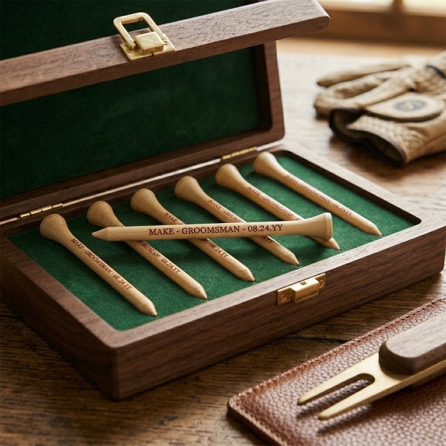 Unique Groomsman Gift Best Man Golf Tees (Groomsman Gift Best Man Golf Tees)