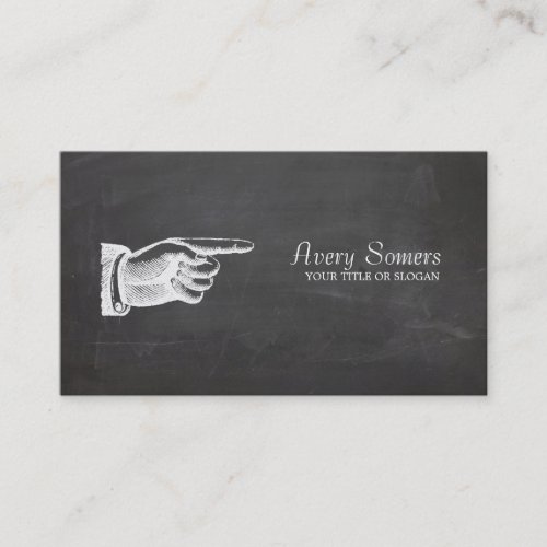 Unique Grunge Style Vintage Black Business Business Card