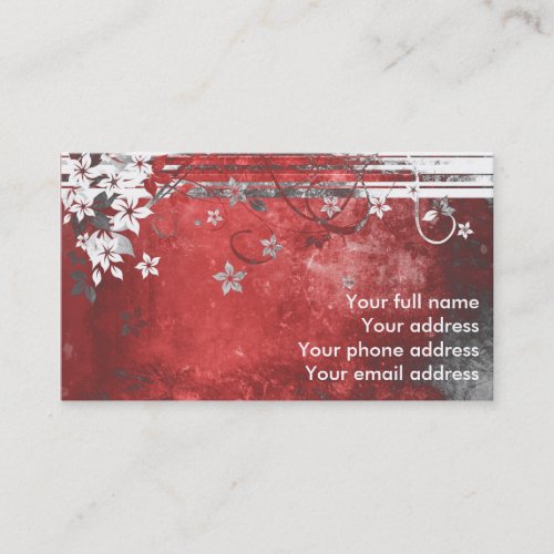 Unique grungy business card