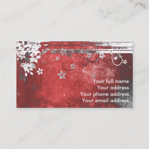 Customizable Unique grungy business card