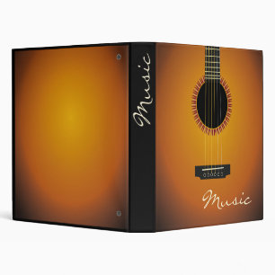 Unique Guitar Music 3 Ring Binder