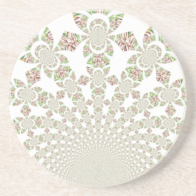 Unique Hakuna Matata Design: Serene Vibes Sandstone Coaster (Front)