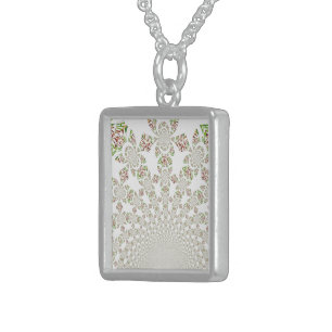 Unique Hakuna Matata Design: Serene Vibes Sterling Silver Necklace