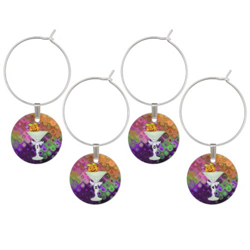 Unique Halloween Cocktail Party Wine Glass Charm