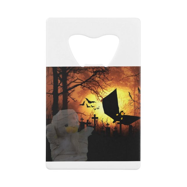 Unique Halloween design Credit Card Bottle Opener (Front)