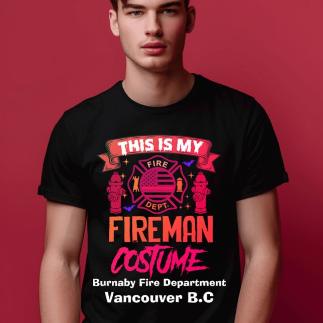 Unique Halloween firefighter costume design T-Shirt (Creator Uploaded)