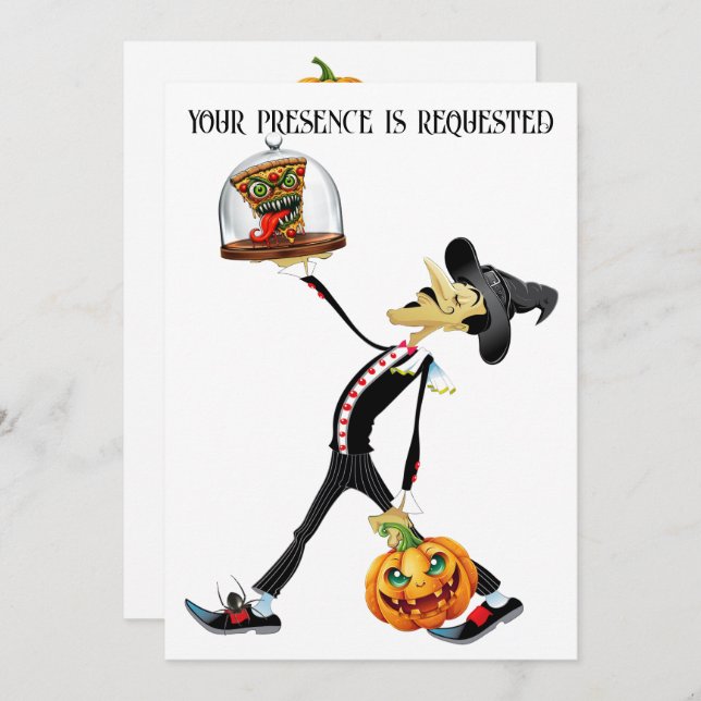 Unique Halloween Gathering Invitation (Front/Back)