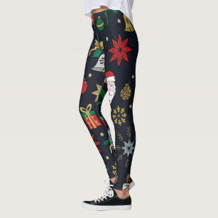 La La Llama Christmas Leggings