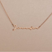 Unique Handmade Gold Name Chain Necklace (Finish)