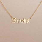 Unique Handmade Gold Name Chain Necklace
