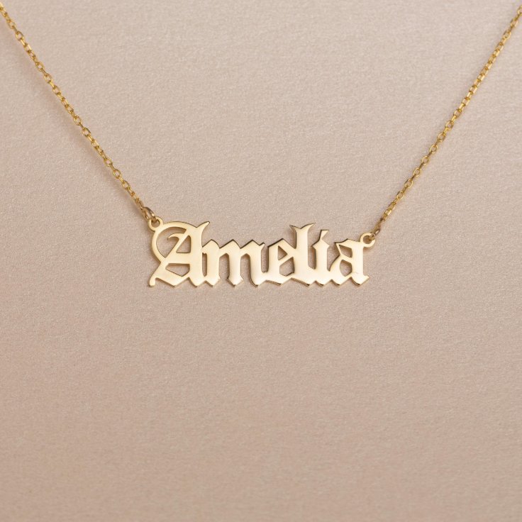 Unique Handmade Gold Name Chain Necklace Zazzle