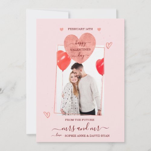 Unique Happy Valentines Day Mrs  Mr Photo Save The Date