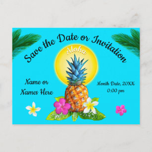 Hawaiian Save The Date Cards Zazzle Hawaiian Save The Date Cards Zazzle