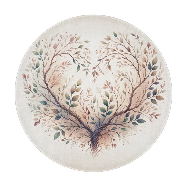 Unique Heart Cutting Board (Front)