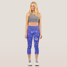 Unique high waisted yoga capris