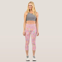 Unique high waisted yoga capris